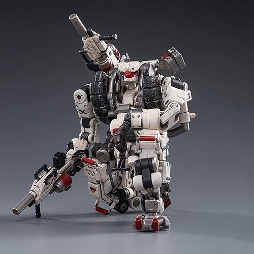 Miniatura 5 de Pipigirl Figura de acción de soldado Mecha extraíble 118, serie Hurricane, máquina de combate de asalto de tormenta blanca, modelo de armadura