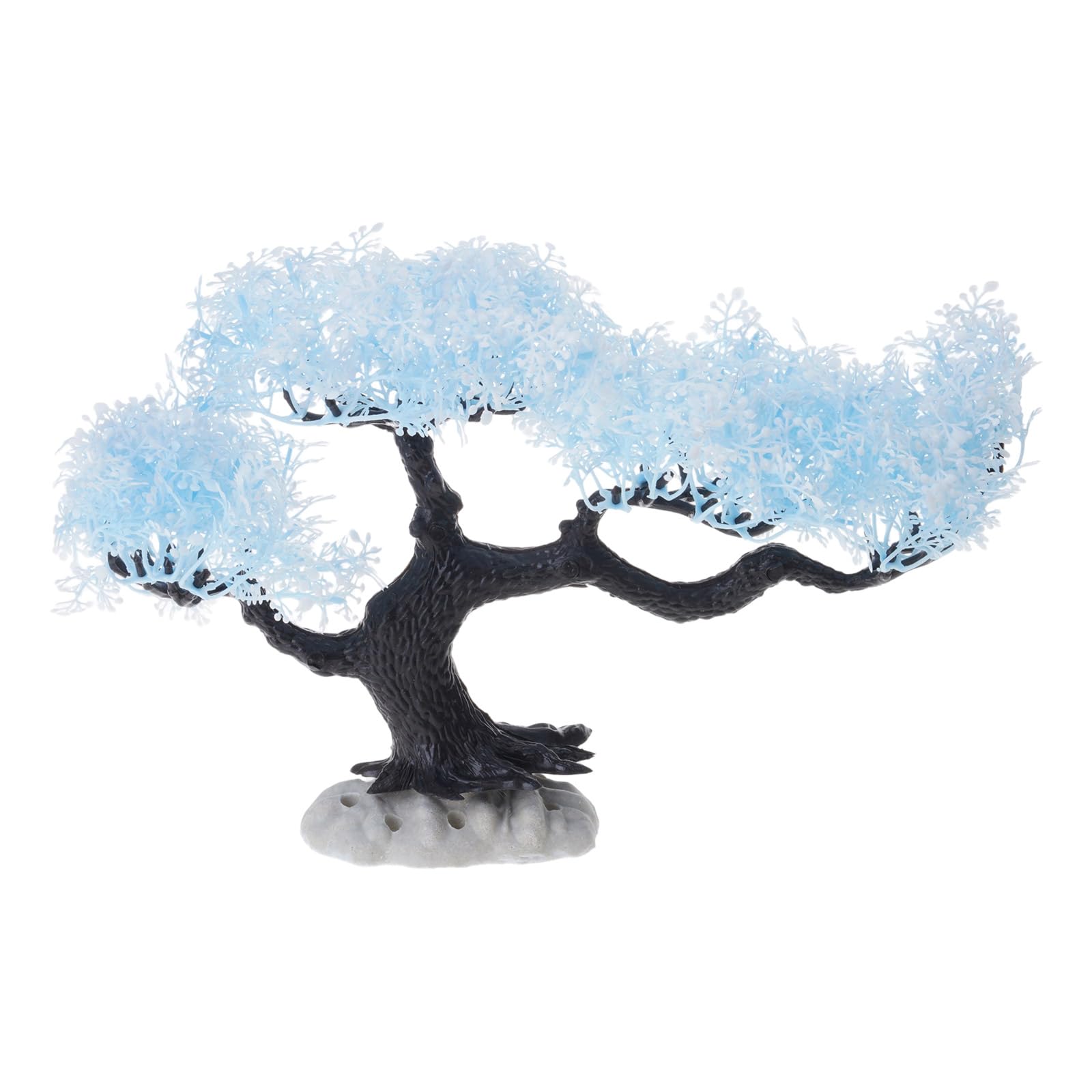 JTQYFI 3 Snowflake Design Pine Tree Aquascaping Decor, Safe Underwater Plant for Beginner & Aquarium Landscapes Aquarium Landscape Decoration