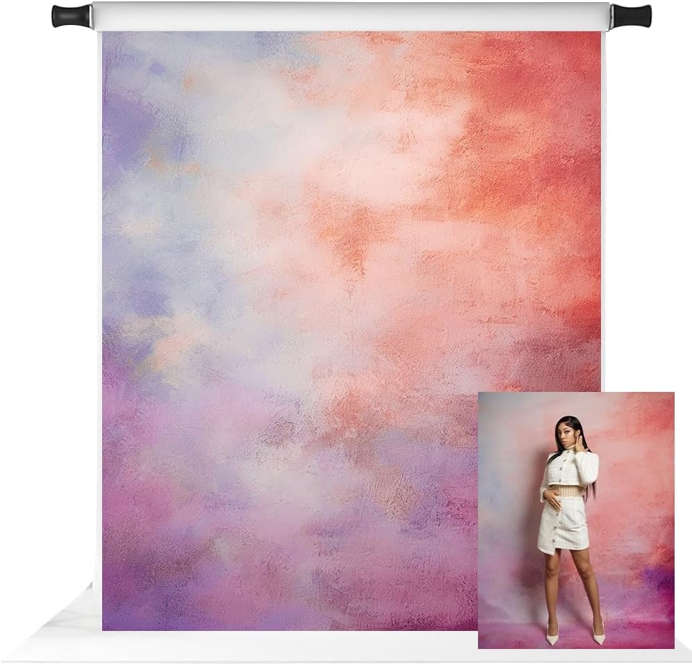 Kate Abstract Colorful Photo Backdrop Rustic Backdrop Texture Art Portrait Photography Backgrounds Photo Studio Props Pictures, 10x6.5ft