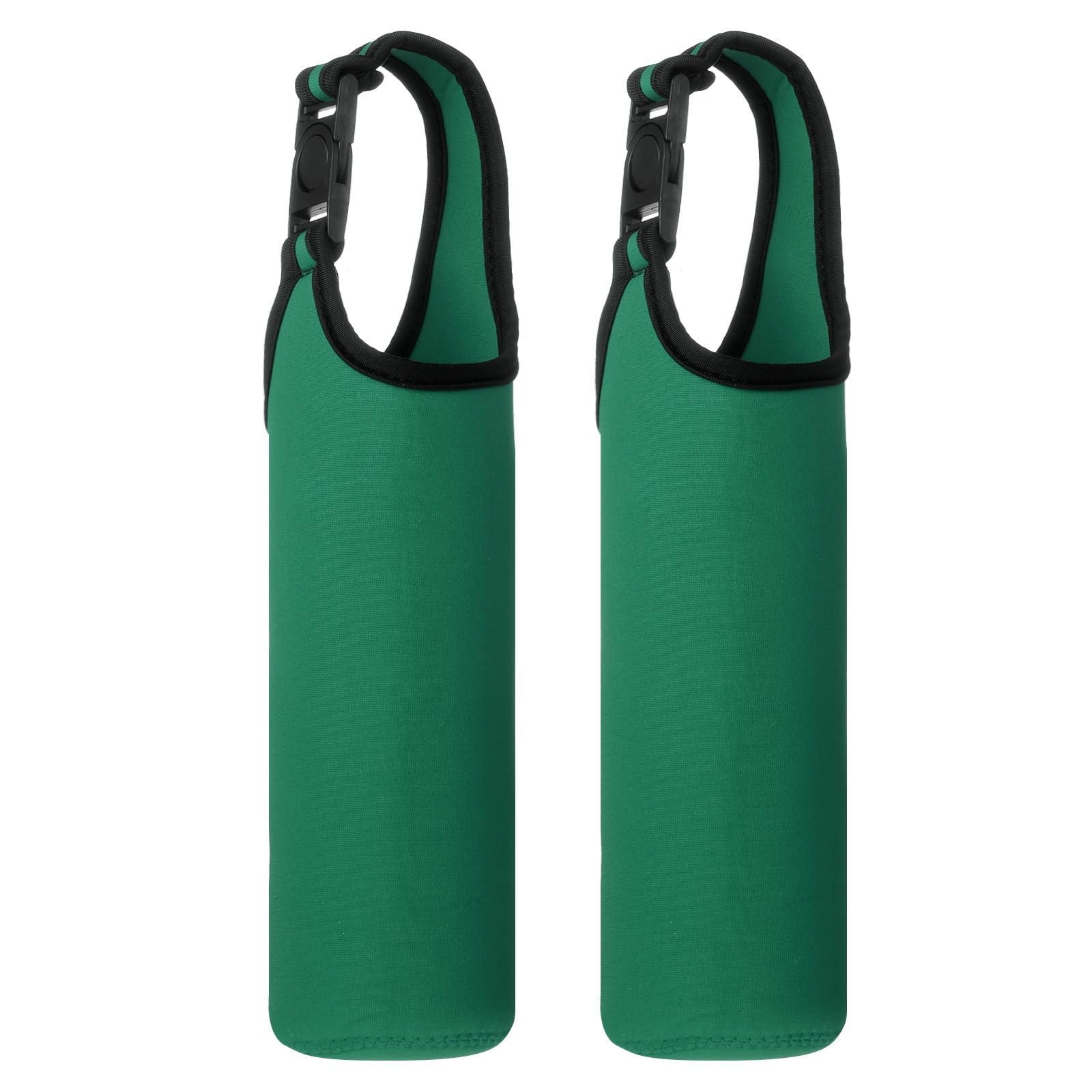 YELARXI Neoprene Water Bottle Sleeves,Bottle Carrier,3 in 2Pcs,Forest Green