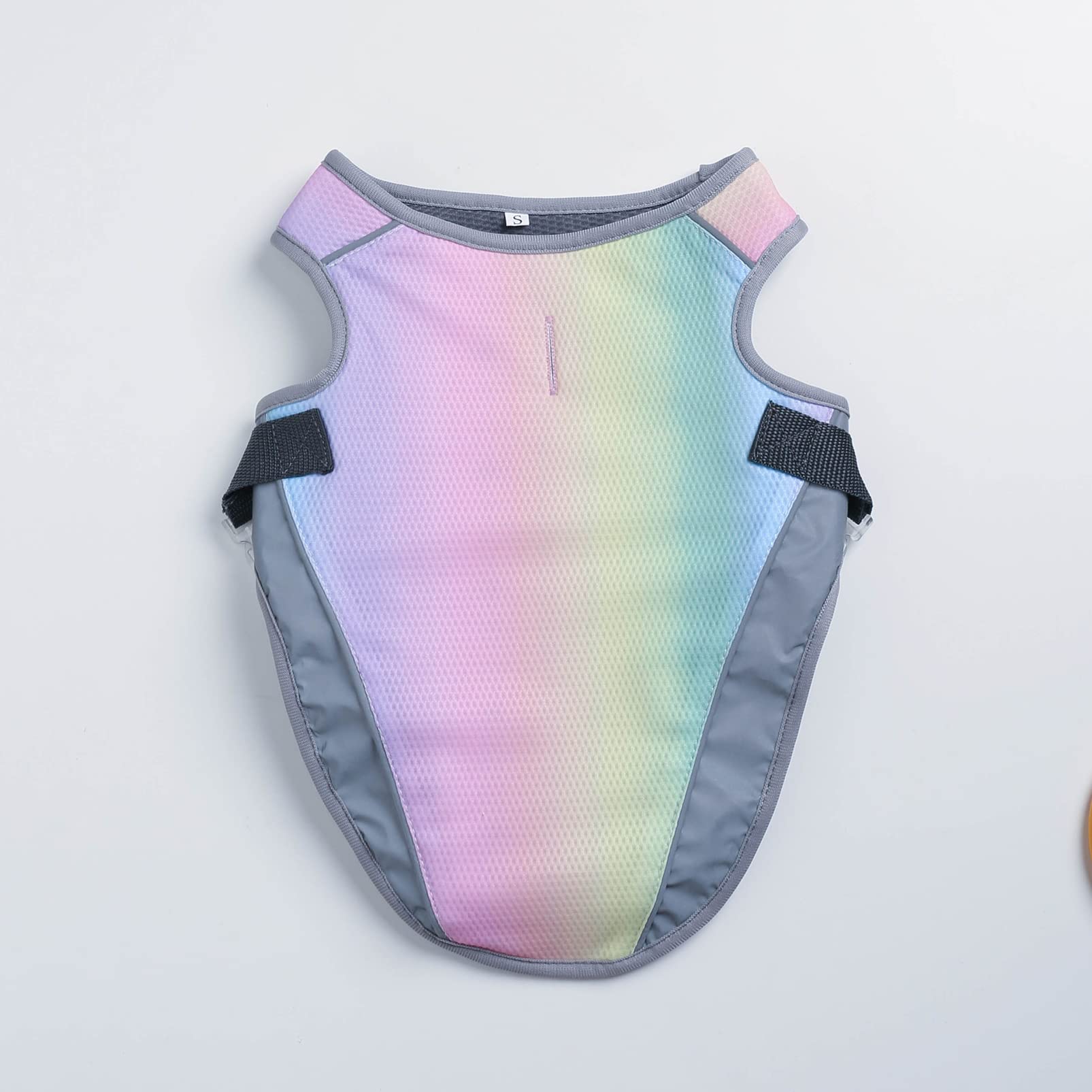 CUTTE Kühlweste für Hunde, Verstellbar mit Reflektierendem Streifen Haustierkleidung Angstlinderung Sonnenschutz Atmungsaktive Kühljacke für Hunde