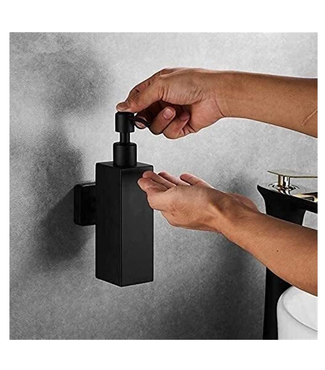 Dozownik Mydła Dozownik Płynu I Mydła Do Montażu Na Ścianie Do Kuchni I Łazienki, Czarny Dozownik Mydła Dozownik Balsamu Do Mydła(Color:B)