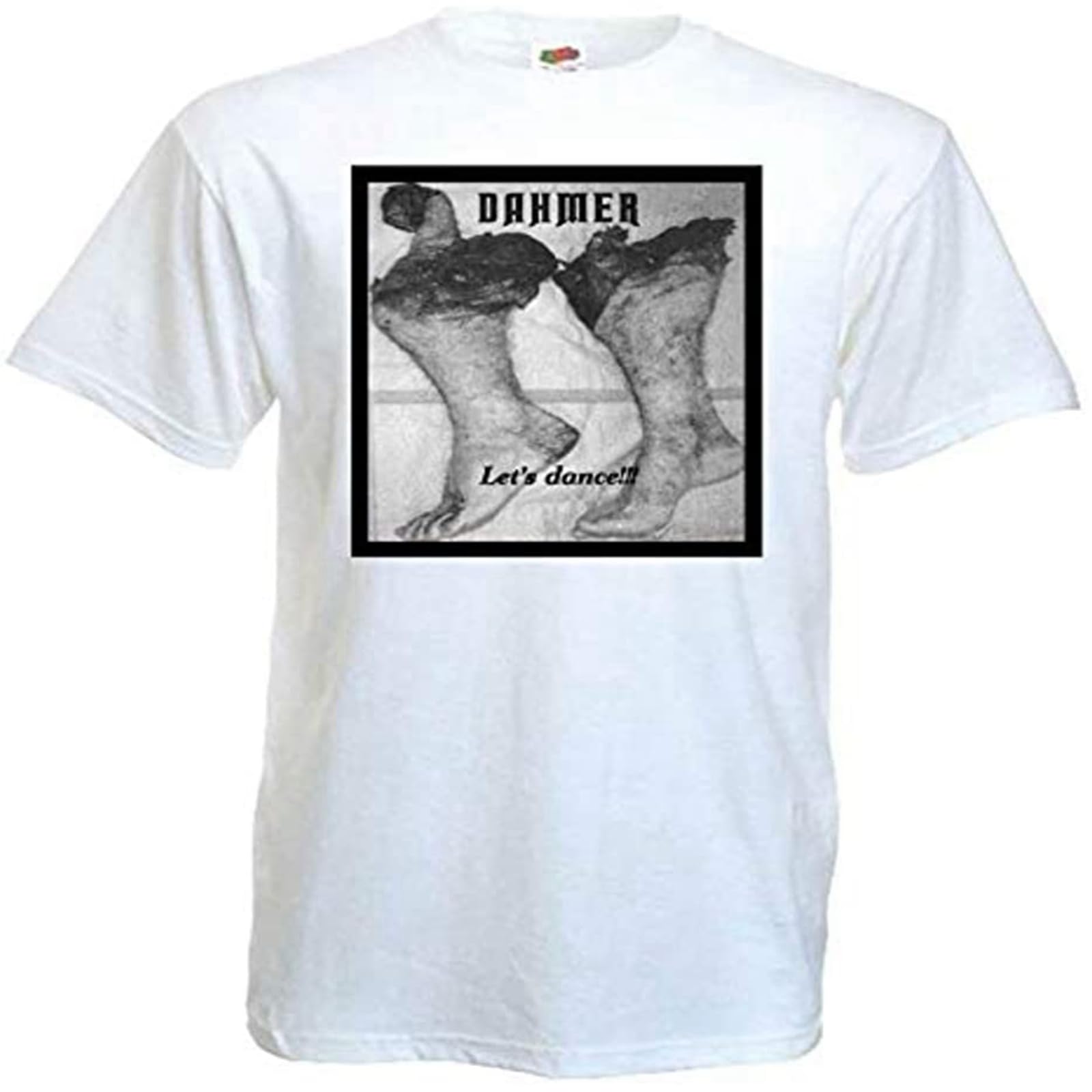 JiaggoyrxFp Dahmer V10 Let's Dance Mens T Shirt White Metal Grindcore