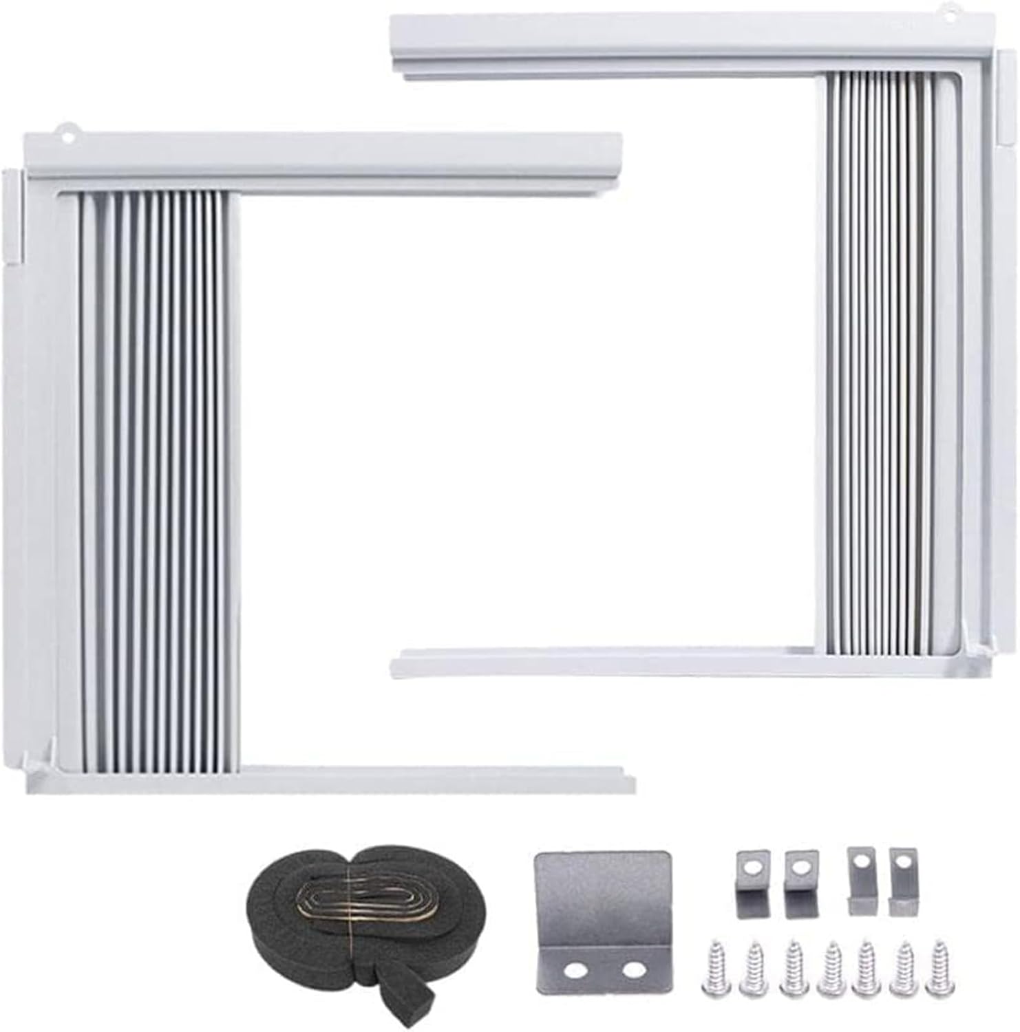 Window Ac Side Panels,2 Pack Window Air Conditioner Side Panels,Adjustable Air
