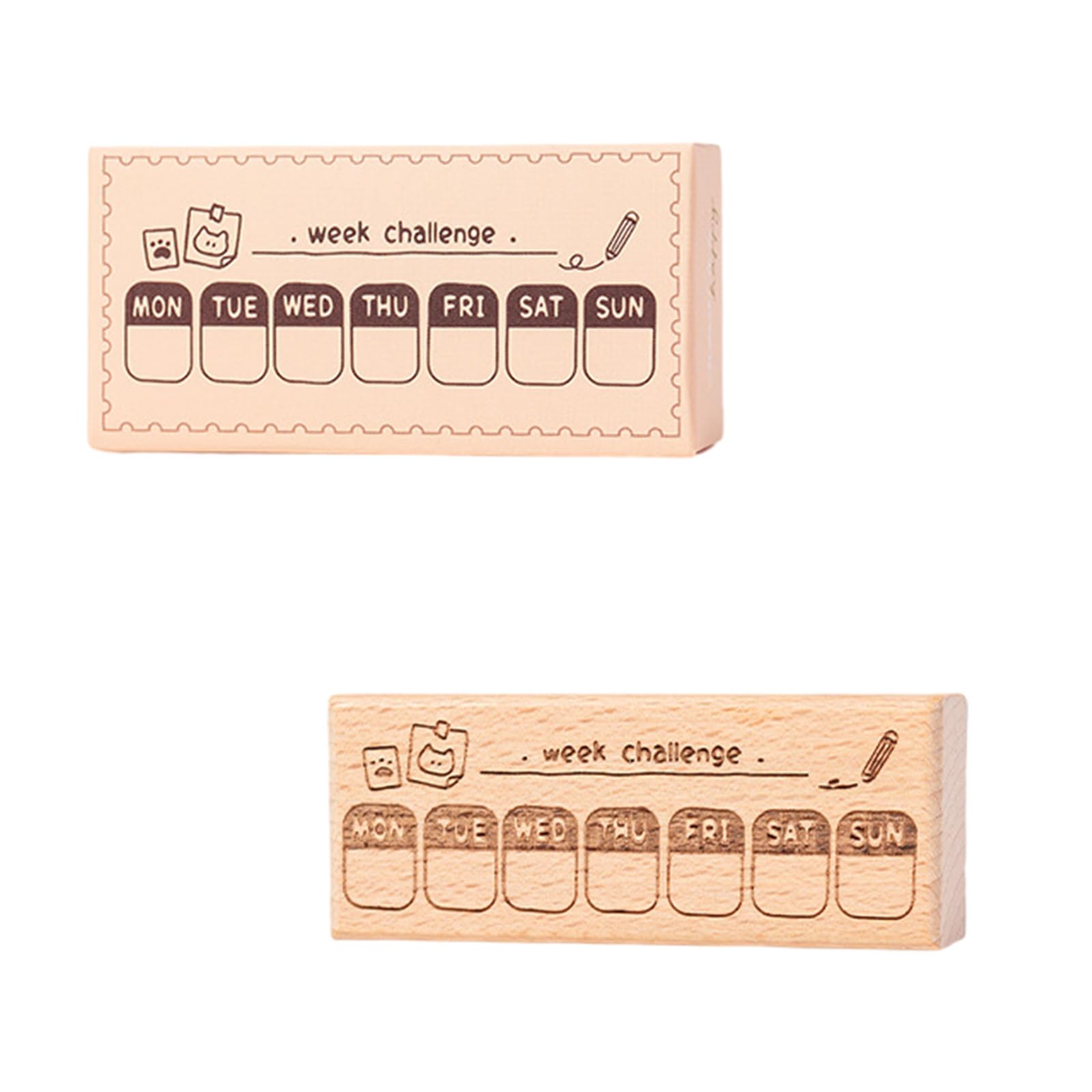 Jazuaiao Scrapbooking Stamp Wood Craft Kitten Themed for Card Making Scrapbooking Journal Planner Art