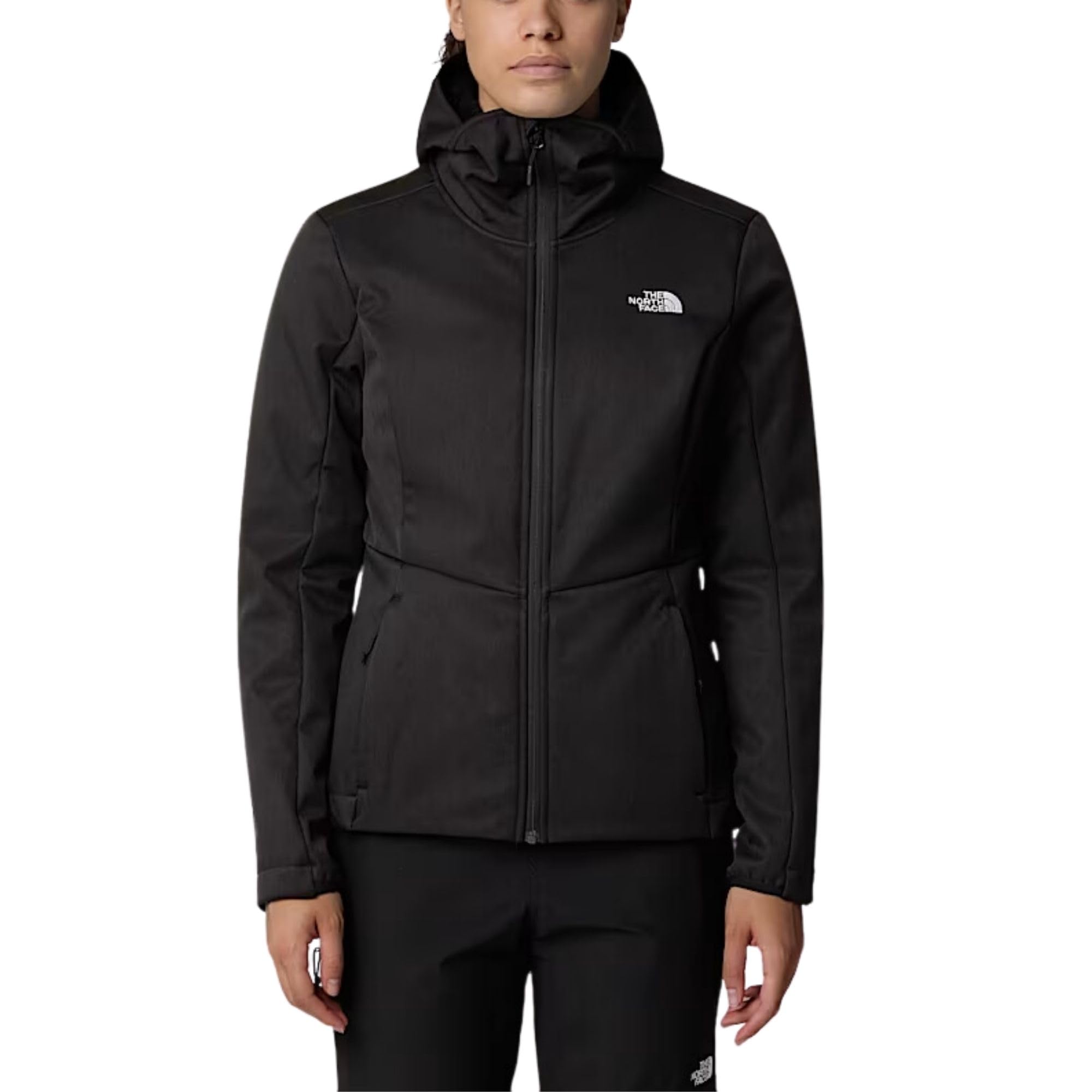 The North Face Womens Quest Highloft Softshell Jacket Black/Heather, Size Medium