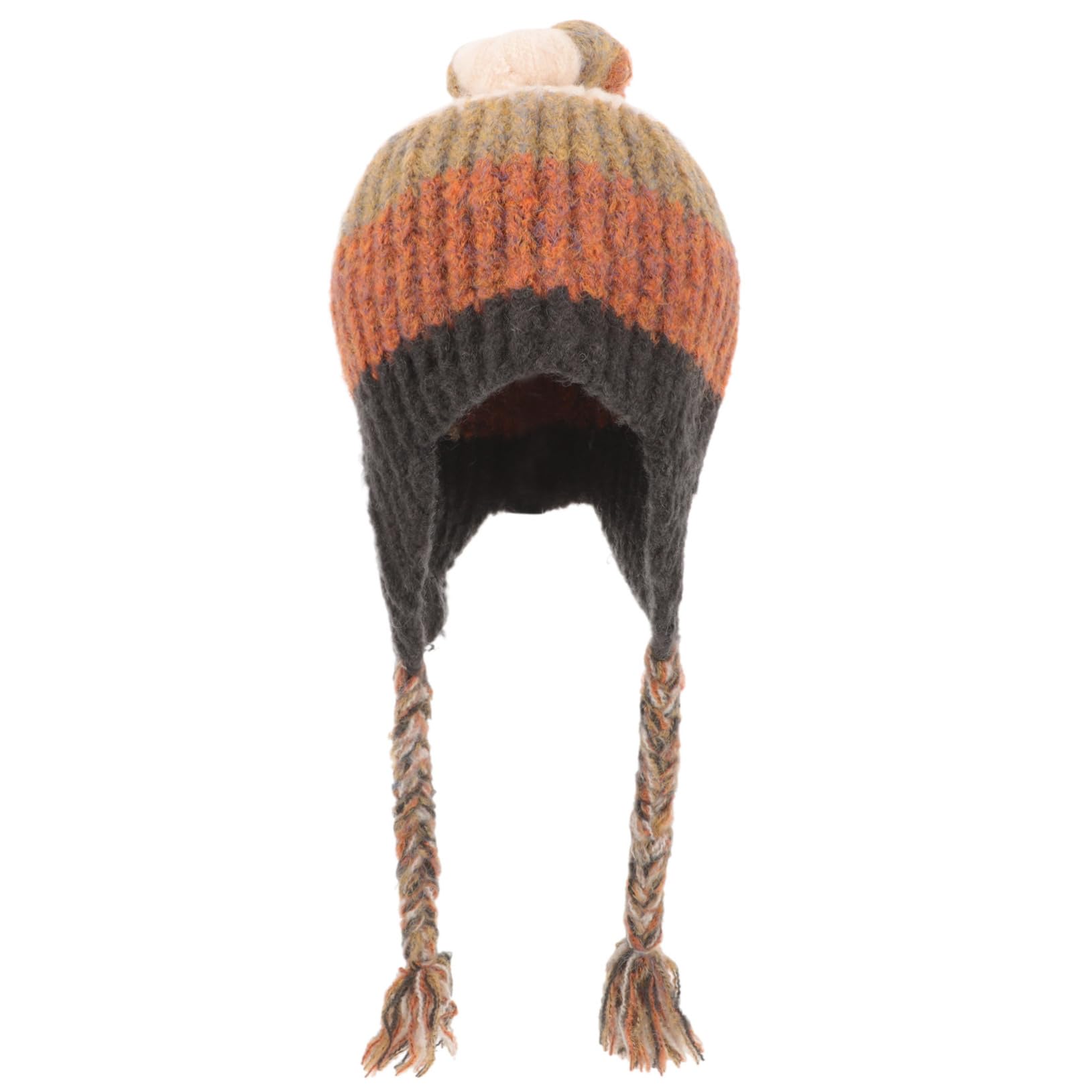 BESTYASH 5piezas Gorro De Punto Para Mujer Con Protección De Orejas Gorro Decorativo Con Trenzas Para Invierno
