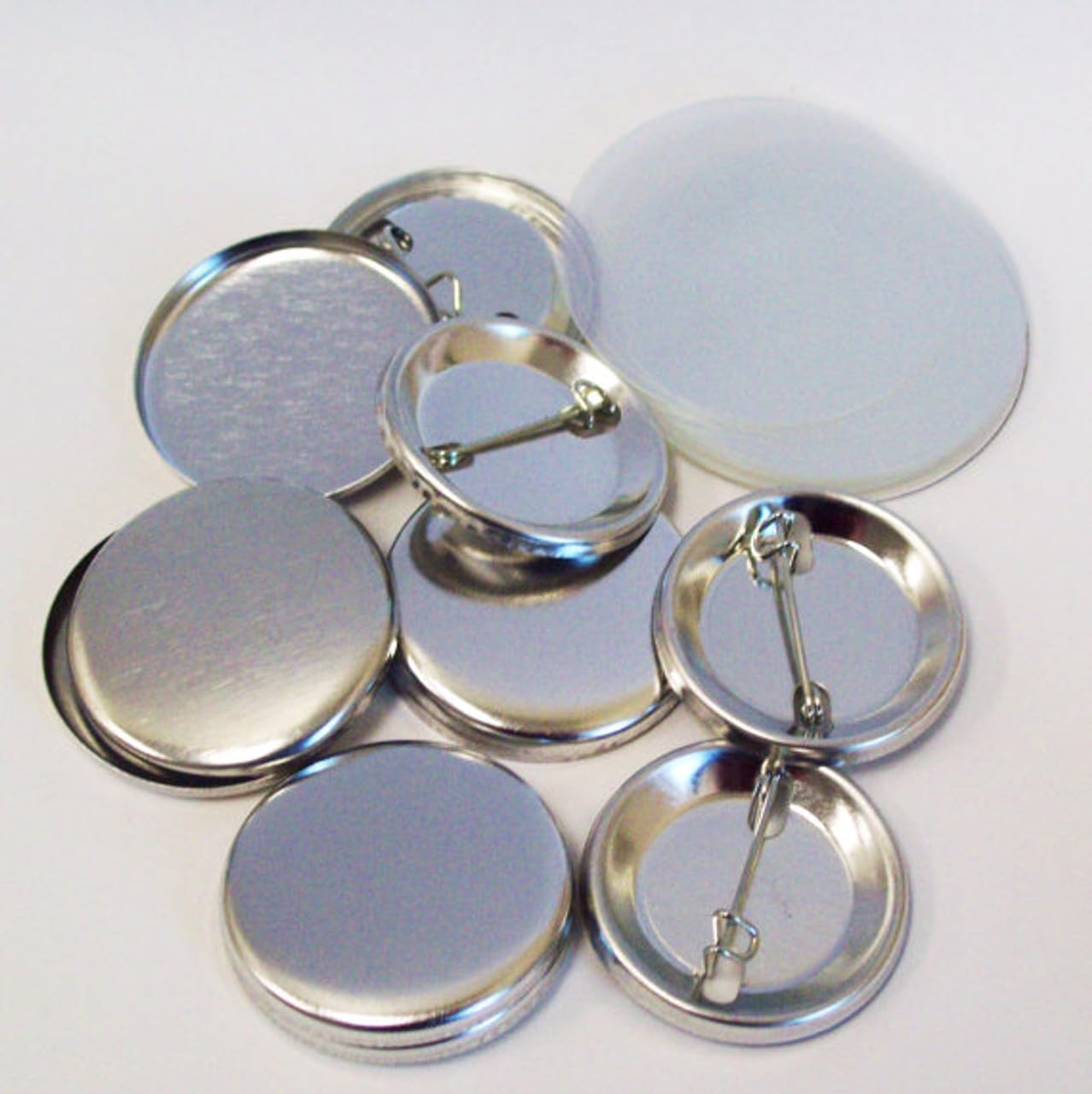 500 Consumibles para chapas de 31 mm, recambios con alfiler y plástico protector para máquinas F150, F300, B500, B700