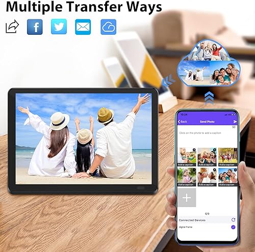 Miniatura 10 de Marco de fotos para fotos digitales Negro