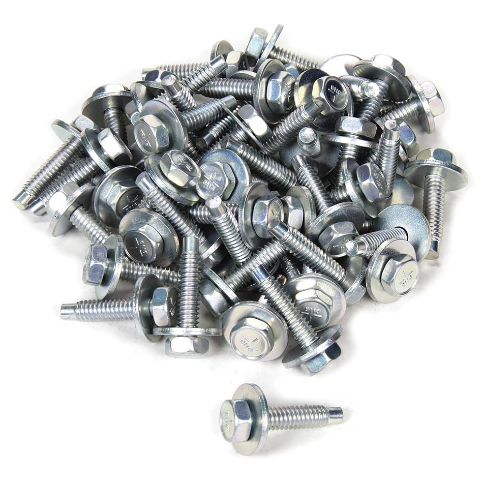0.125 in. Body Bolt Clips, Silver - Pack of 50