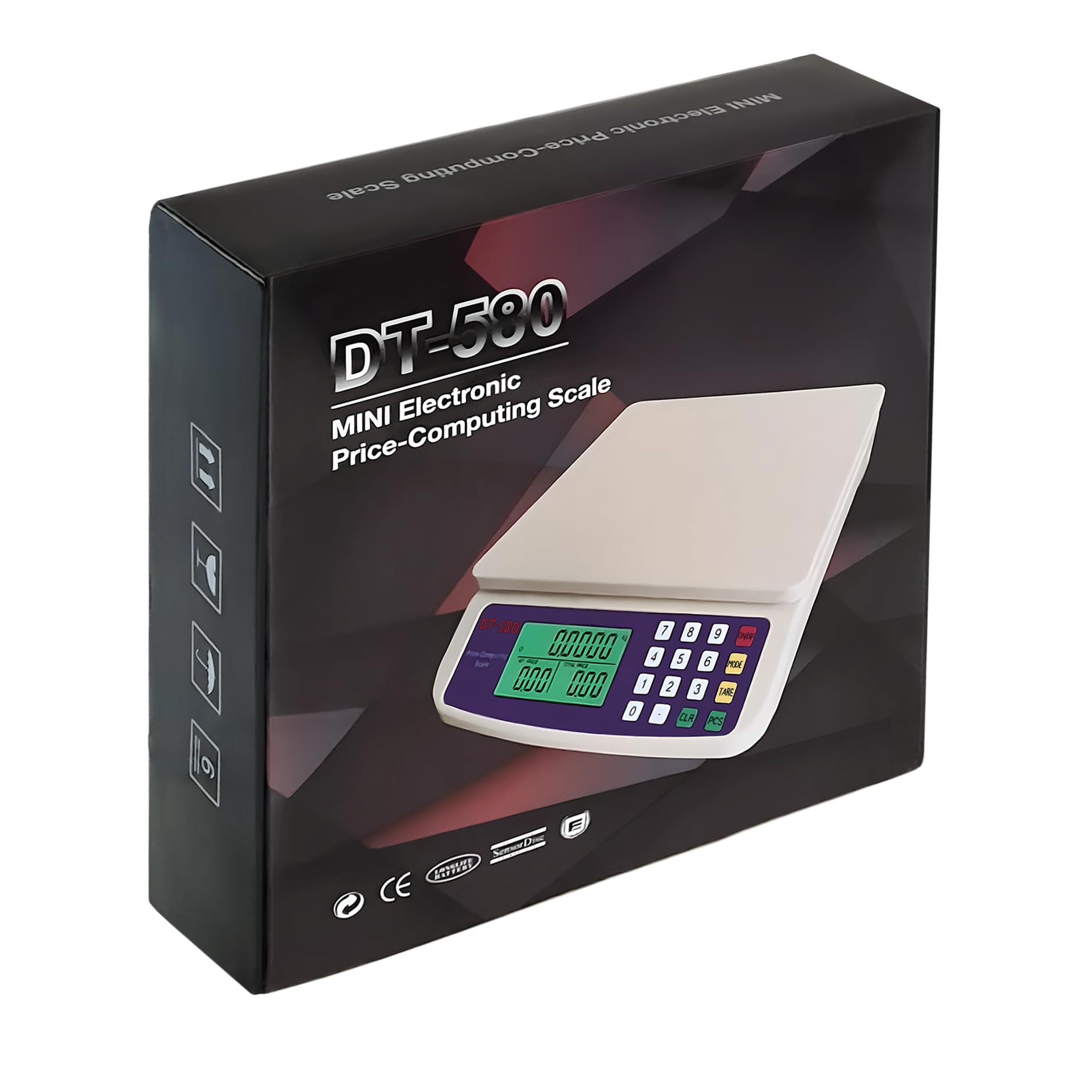Eosphorus Handelsübliche Lebensmittelwaage, 40 kg, Küchenwaage, Deli-Waage, digitale Fleischwaage, Preis-Computing, Lebensmittelmarkt, Restaurant, Wiegen von Pfund, Unzen, Kilogramm, Gramm
