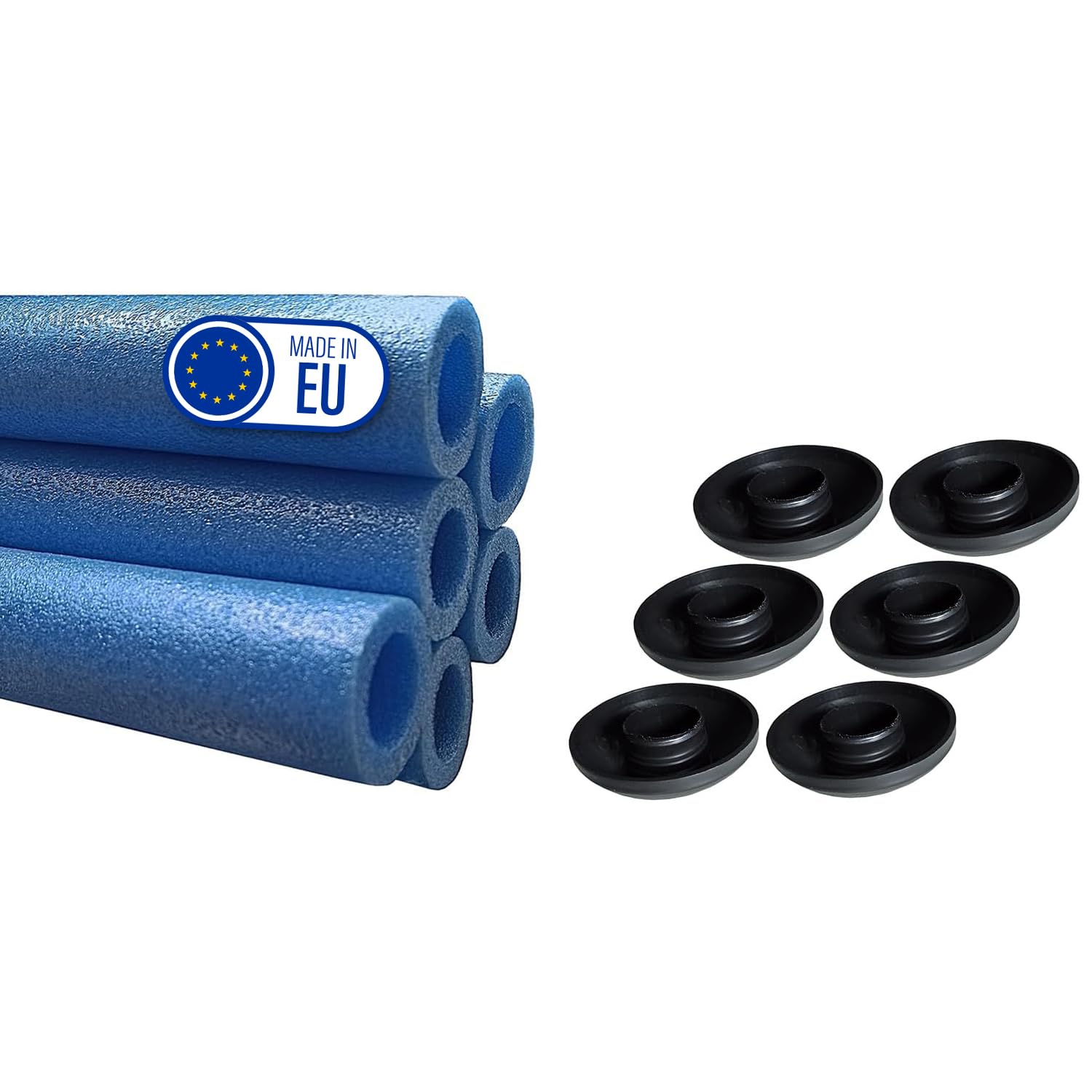 Clever Leon Lot de 8 tubes en mousse pour trampoline de 180 cm (8