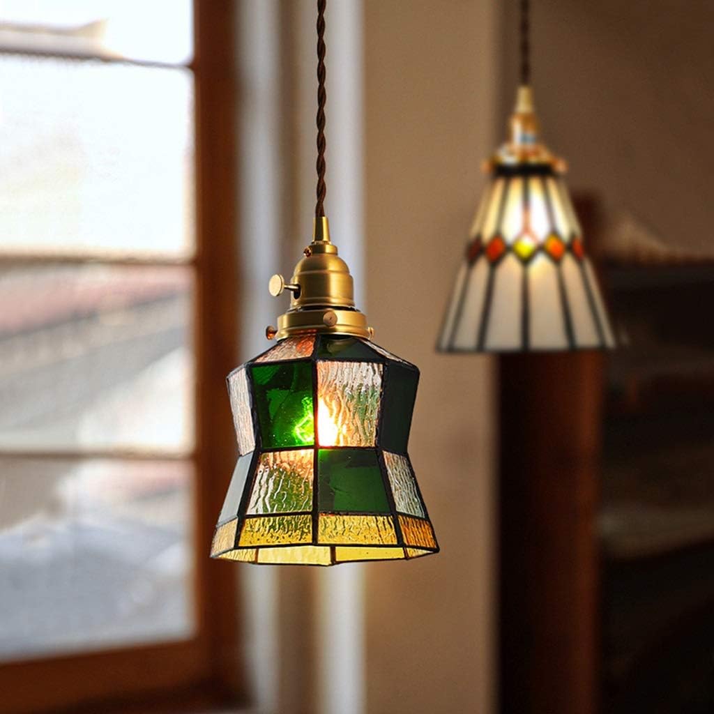 Idyllic Brass Glass Dining Room Bedroom Chandelier Bedside Bed Warm and Retro Nostalgic Small Chandelier for Living Room Dining Room Bedroom