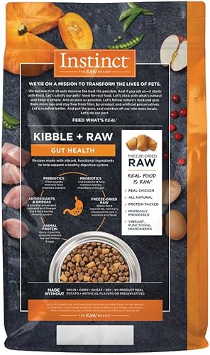 Miniatura 2 de Instinct Raw Boost - Receta sin granos para la salud intestinal con pollo real, alimento seco natural para perros de Nature's Variety, bolsa de 18