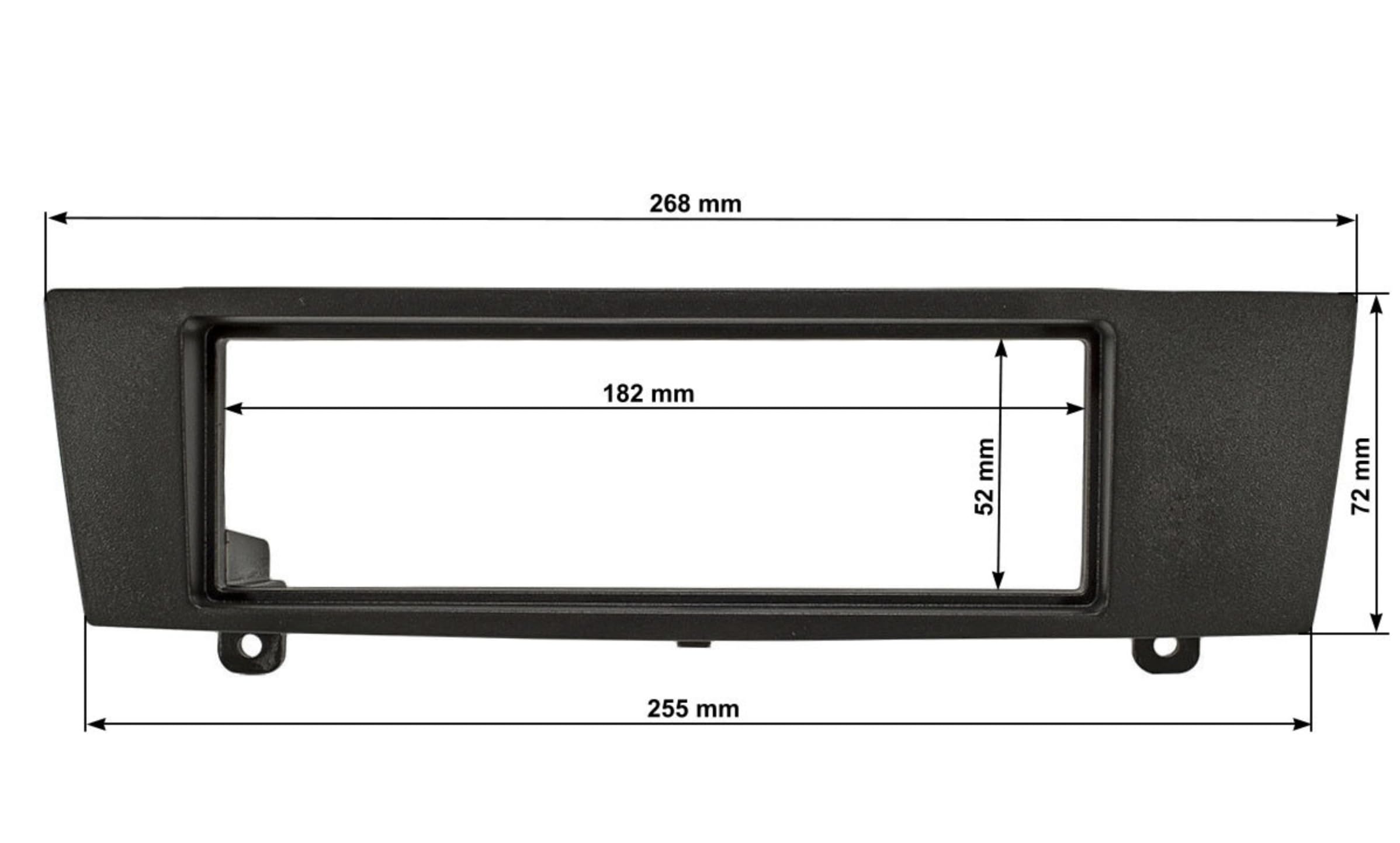 sound-way Kit Montaje Autoradio, Marco 1 DIN Radio para Coche, Adaptador Compatible con BMW Serie 1/3 / X1 / Z4