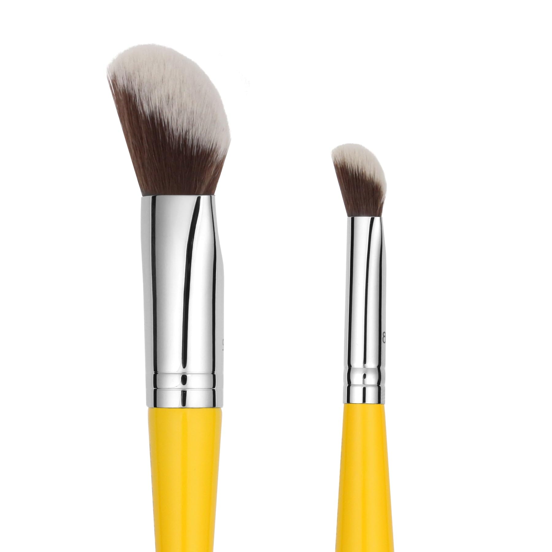 Bdellium Tools Professional Makeup Brush - Studio Series 969 Double-ended BDHD Phase II/Phase III - With All-Vegan Synthetic Fibers, For Versatile Application and Blending (Yellow, 1pc)