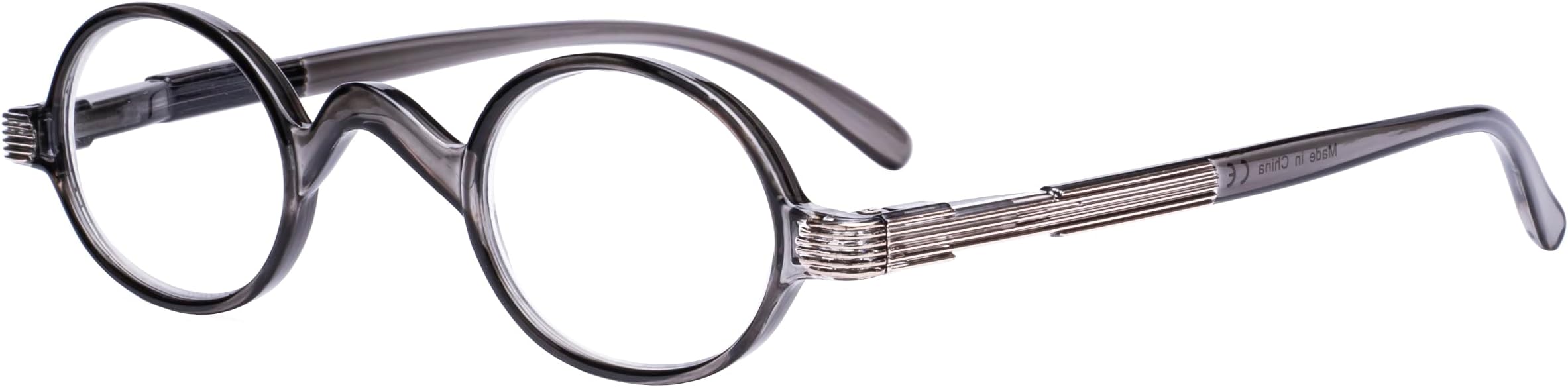 Eyekepper Readers Spring Temple Vintage Mini Small Oval Round Reading Glasses