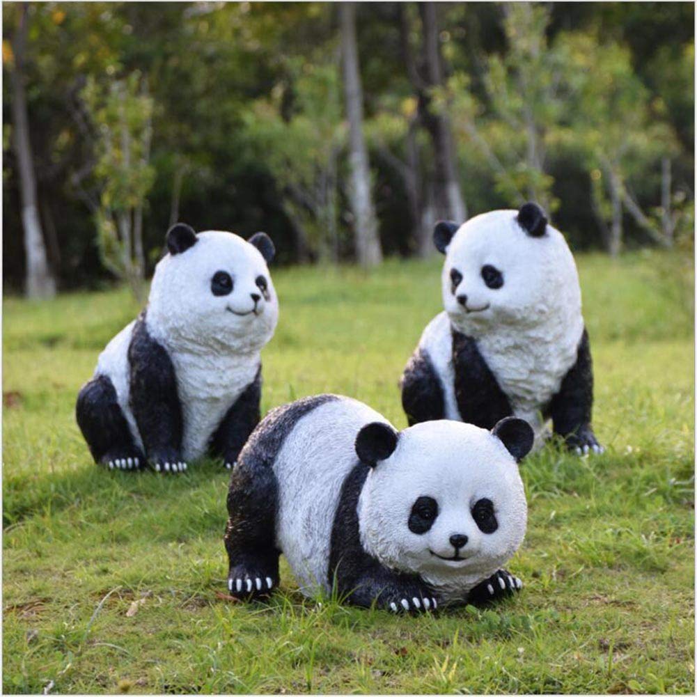 Riesenpanda Dekoration Skulptur Umwelt Harz Handwerk Tier Statue Outdoor Garten Landschaft Villa Dekoration Geschenk,F Geschenk