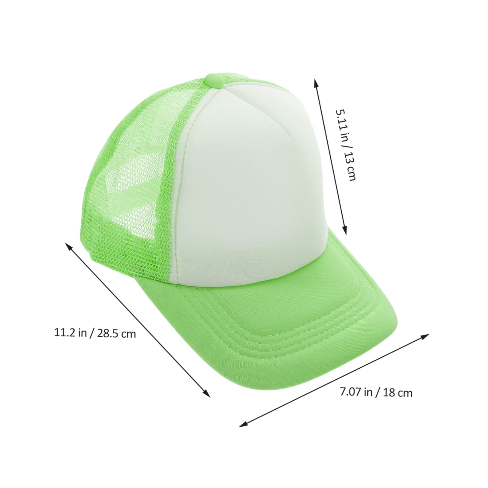 Gatuida Gorras de Béisbol Ligeras y Ajustables de Malla Verde 10 para Sublimación Transferencia Térmica Ideales para Ciclismo y Camping