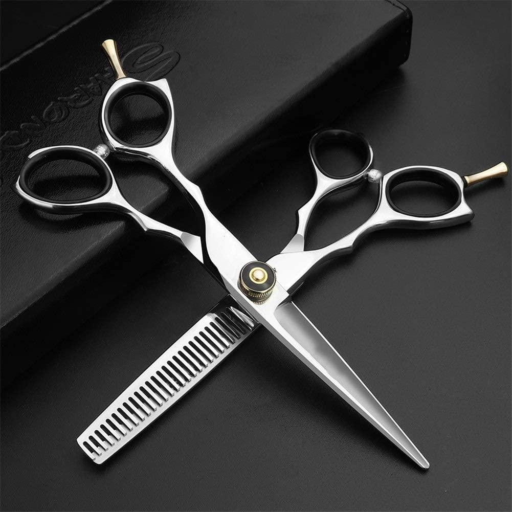 Ciseaux de coiffeur pour gauchers avec lames affûtées de 6 pouces