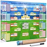 Spielplan-WM 2022 Katar Plakat für fußball-wm fussball-wm 2022 Heim Büro Fußballspiele Bar Party Dekorationen - XXL-Poster (87.5 x 64 cm)