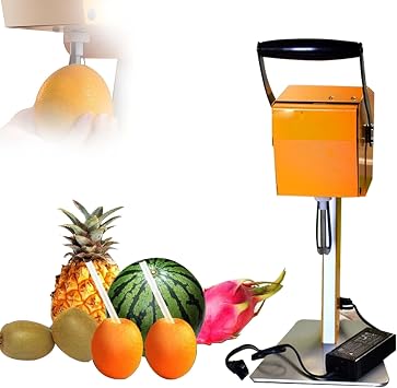 Commercial Juicer,Orange,Juicer 10S Fast Juicer,w/Corer&Double Blades,No Peeling Required,for Fruits w/Diameters of 88-120mm