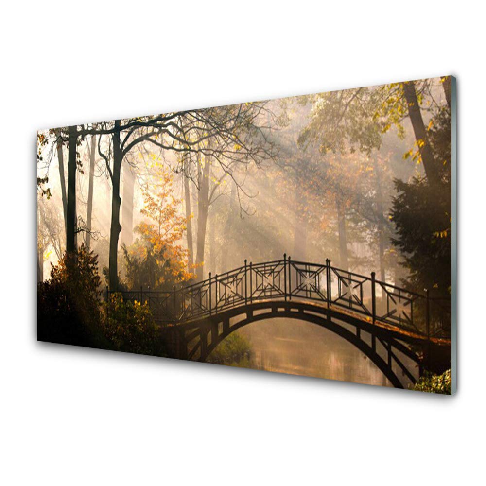 Tableau moderne Tulup 100x50cm : le verre trempé pour sublimer vos murs sans usure