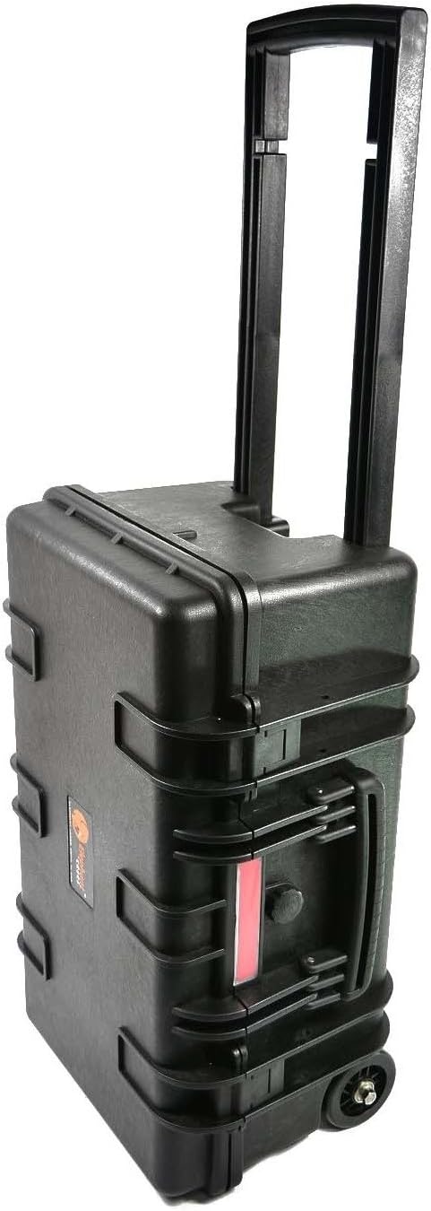 Elephant E300 Carry On Case with Wheels and Foam for Camera or Video Equipment, Guns,Travel Luggage, Waterproof Hard Plastic Case Universal