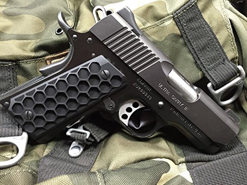 Valkyrie Dynamics 1911 Compact Officer Grips Colt Defender Hive Black Finish Colt Aluminium Para Springfield #TOP5