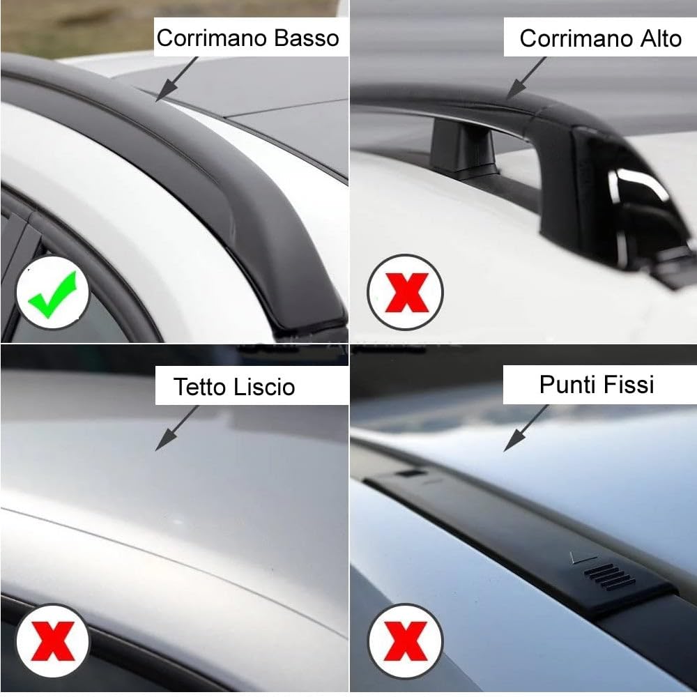 Farad - Barre portatutto Aerodynamic Black in alluminio con kit compatibile con SKODA KODIAQ 5 porte anno dal 2024 in poi con corrimano basso (railing integrati)