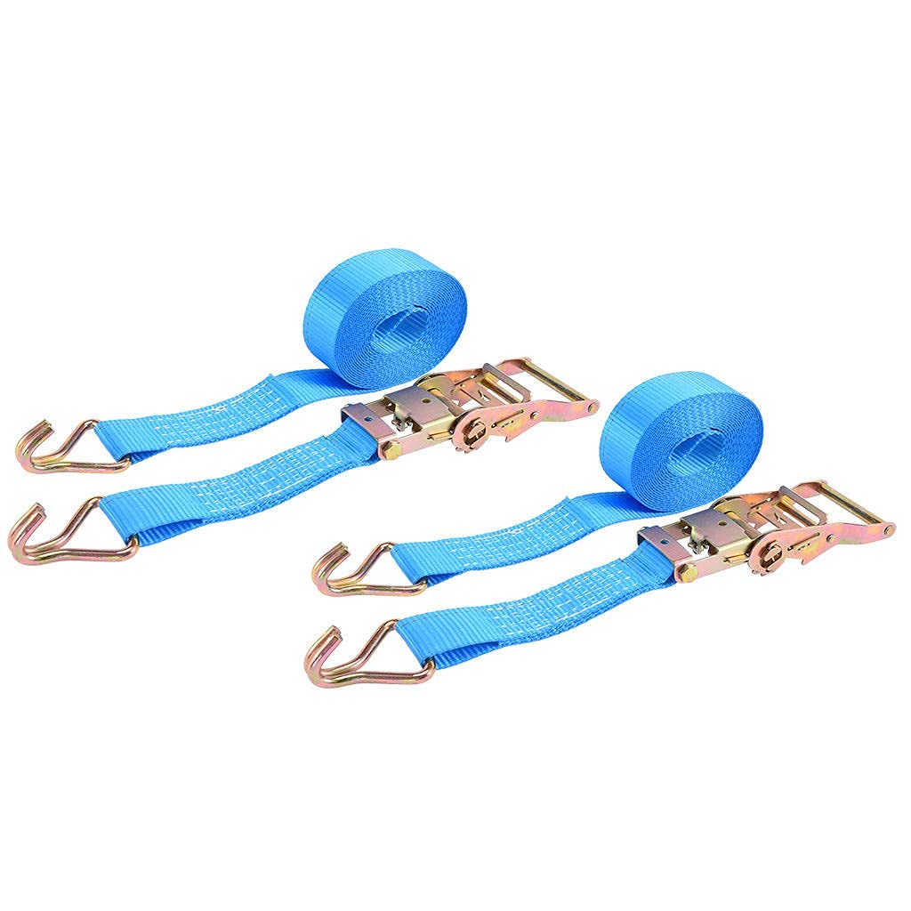 Azarxis Lot de 2 sangles d'arrimage avec boucles réglables à boucle à came - Ceintures de sécurité robustes jusqu'à 200 kg pour moto, SUP, kayak, canoë, remorque, camion cargo (noir, 3 m