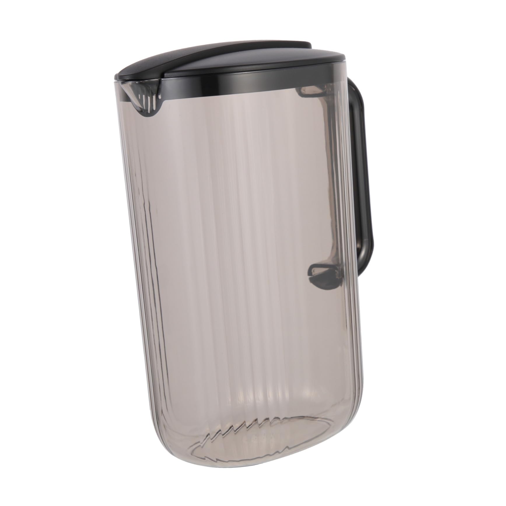 Jarra de Agua Fría de Plástico As 2200ml Negra para Hogar | Ligera y Portátil, Gran Capacidad, Apta para Leche y Té Floral, Uso en Hotel y Cocina