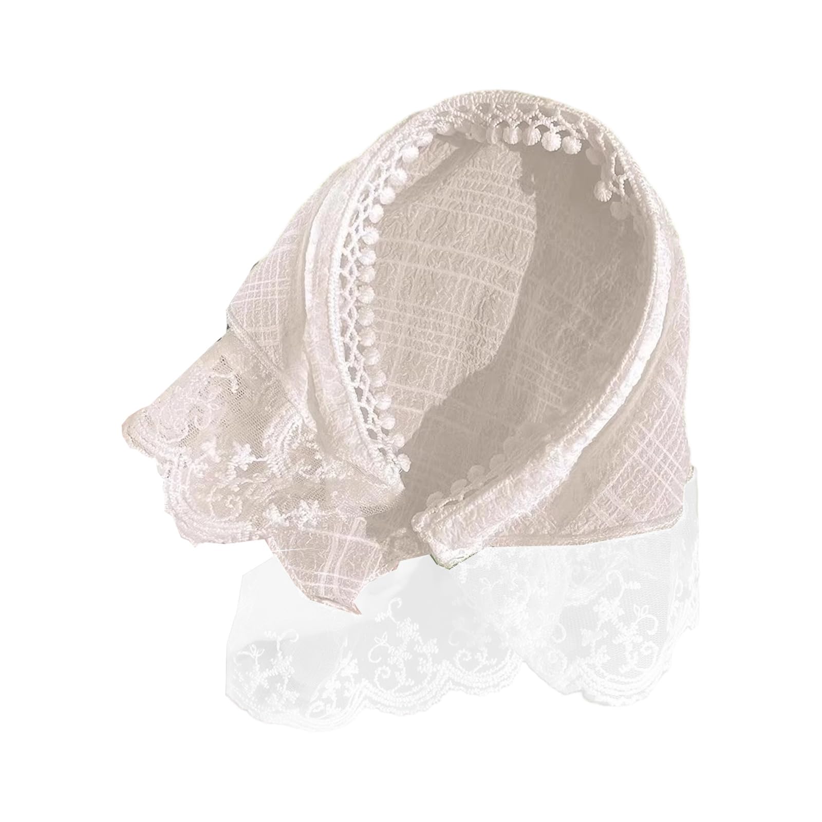 Fentency French Triangular Lace Headwear Hijab for Women Integrated Headwrap Bandana Pastoral Elegant Comfortable Hair Accessory