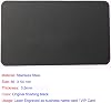 Stainless Steel Metal Business Cards 86X54X0.5mm Plaques Pack of 10PCS (Black,Blanks)