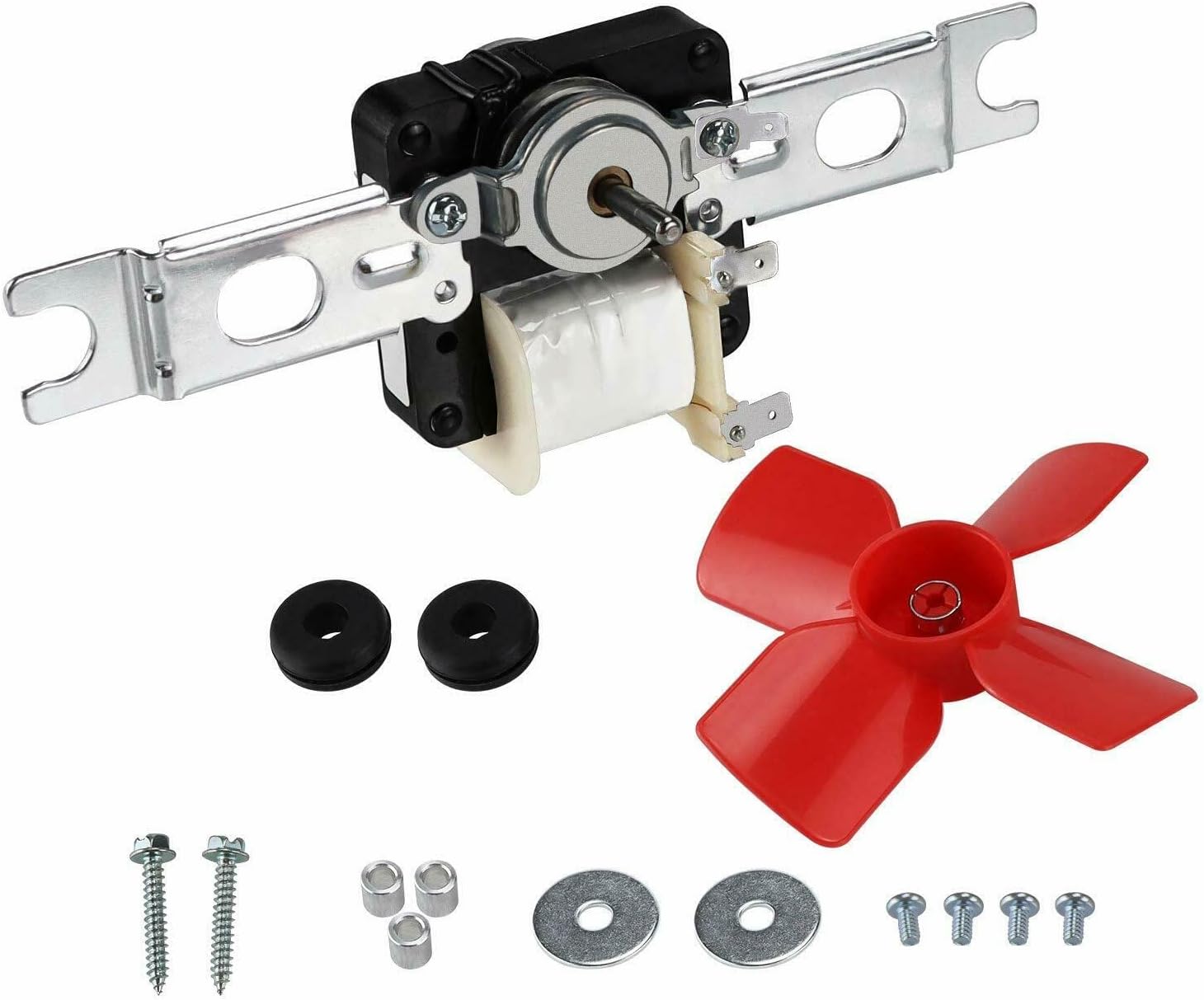 Replacement Evaporator Freezer Fan Motor Kit for Whirlpool for Sears for Kenmore ET18DKXTM02, ET18DKXTM03, ET18DKXTM04, ET18DKXTN00, ET18DKXTN02 Refrigerator