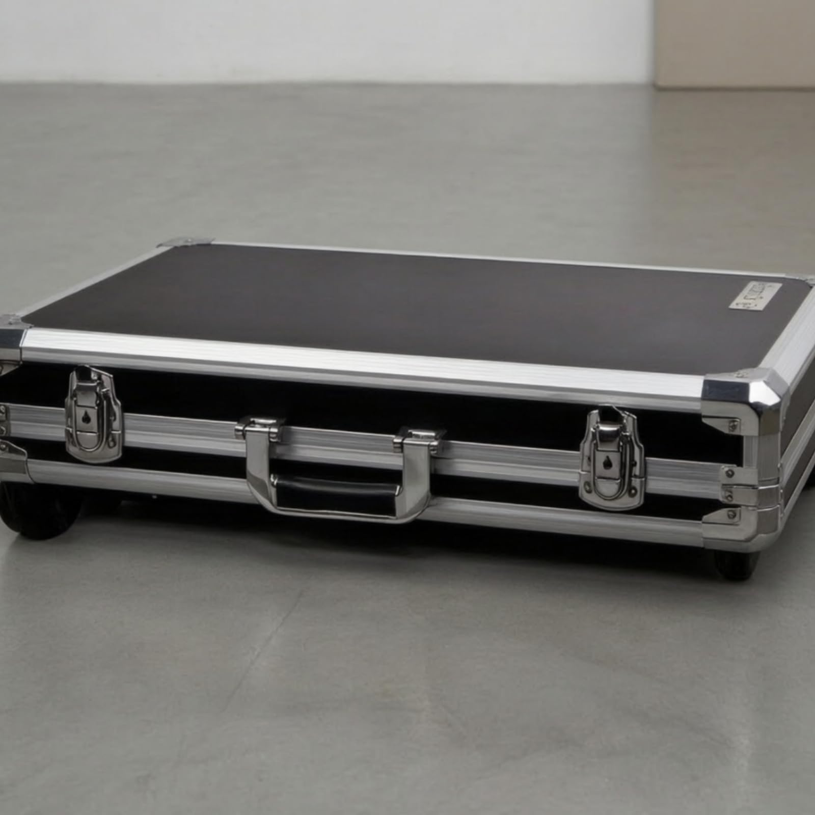 TISHITA Musiker Pedal Case Effektkoffer Pedalboard Koffer Transportkoffer mit Metallrahmen Verstärkten Ecken Gepolstertem Innenraum Teleskopgriff Rollen für Konzerte Proben Aufnahmen