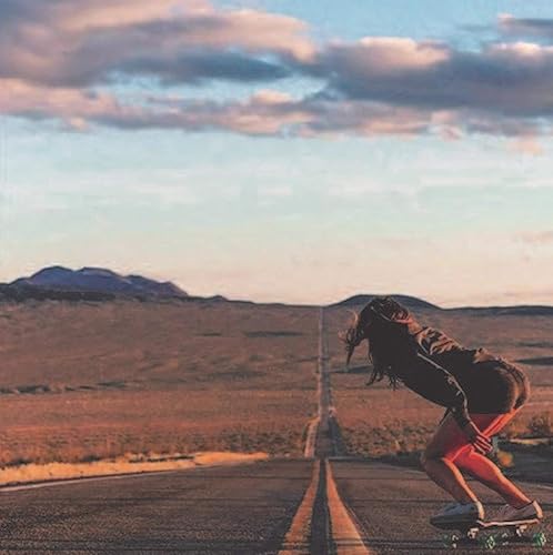 Miniatura 5 de Shark Wheel Patineta de calle, patineta completa con ruedas de tiburón blanco para patinaje de carretera