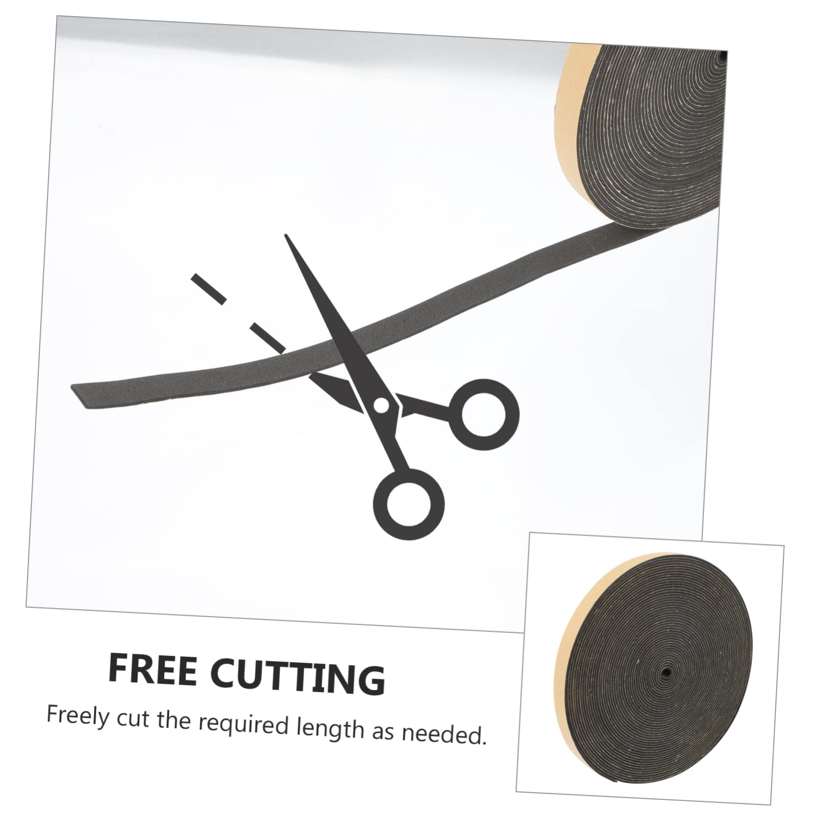 NULYLU Foam Waterproof Sealing Strip 12mm Cell Foam Tape Speaker Gasket for Soundproofing and Shockproofing