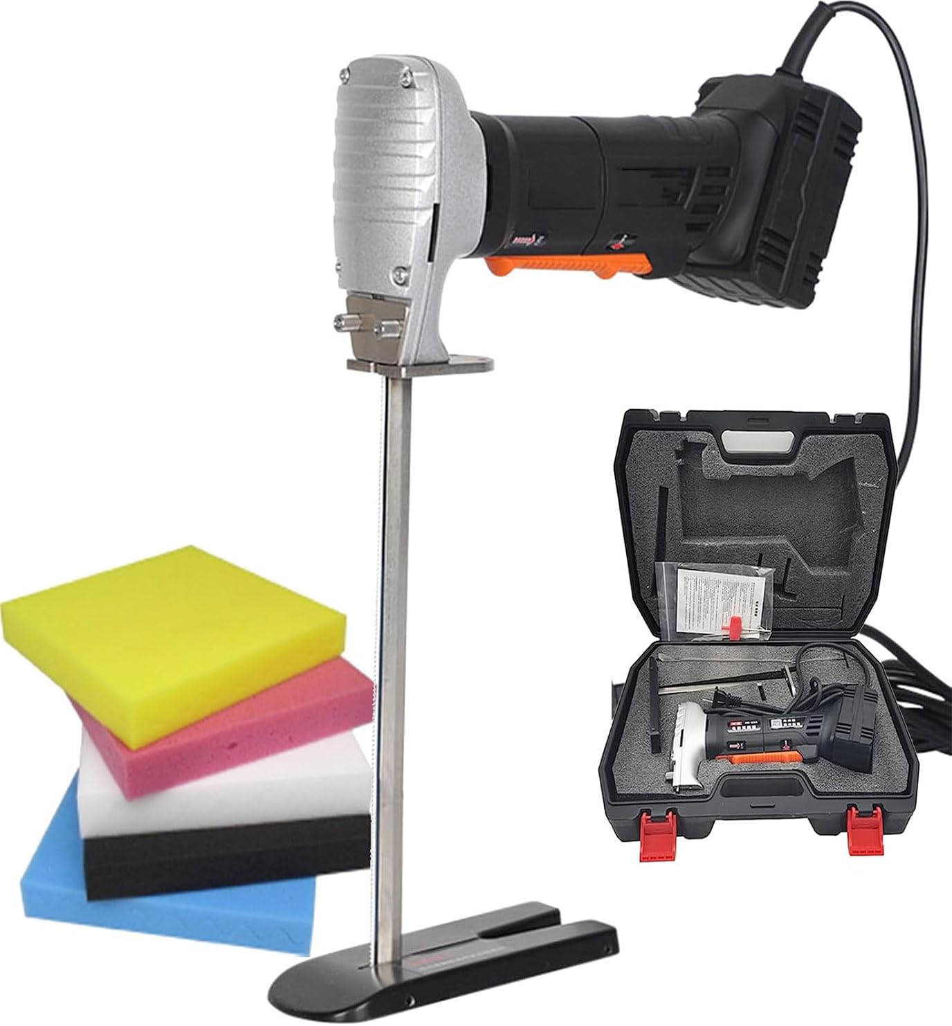 BOOZXCV Brushless Foam Electric Saw Tool Kit, Professional Foam Rubber for Reciprocating Cutting,Foam Saw for Easy Cutting Projects (Ac 12in)