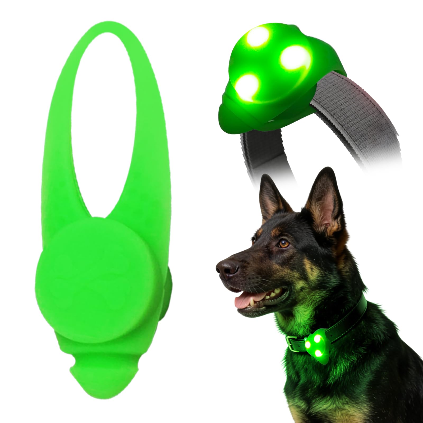 LaRoo Sicherheits LED Blinklicht für Hunde, Katzen, LED Licht Leuchtanhänger Schlüsselanhänger 3 Blinkmodis Sicherheitslicht für Spaziergänge mit dem Hund Outdoor Sport