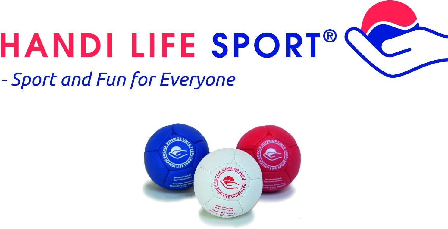 Handi Life Sport | Indoors Superior Classic Boccia Set | 13 Handsewn Boccia Balls | Medium-Soft Balls | Adaptive Sports