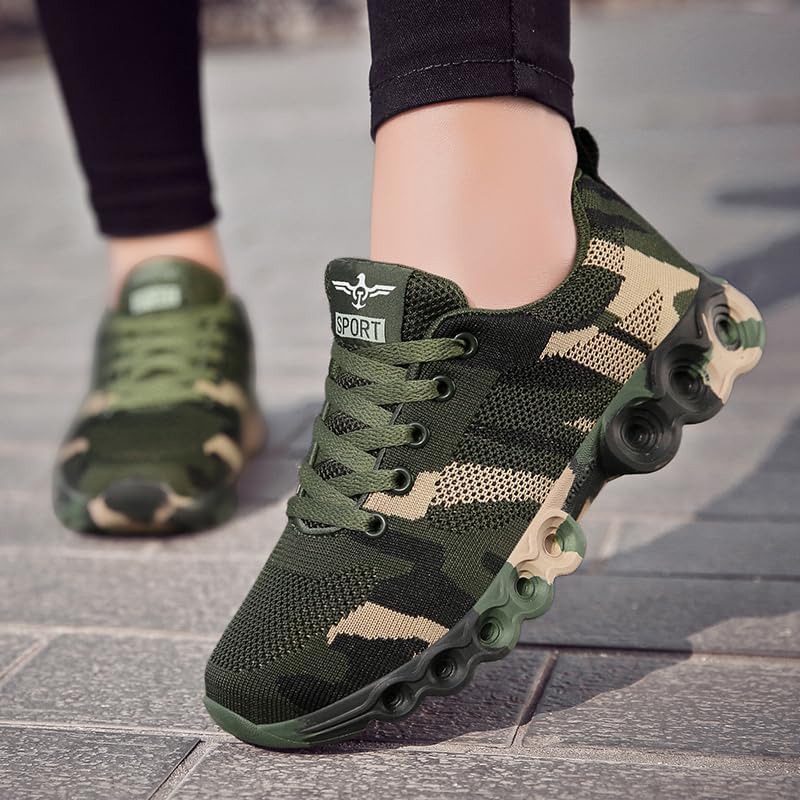 Outdoor Camo Men Women Shoes Camouflage Running Non Slip Training Sports Rock Climbing Camping Hiking Sneaker Footwear