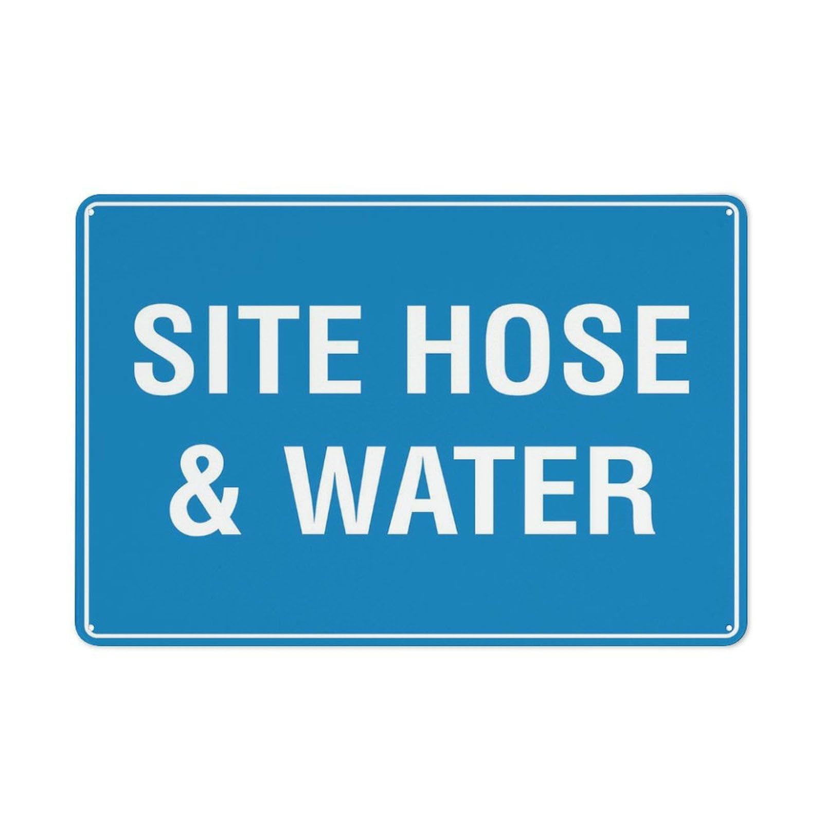Peiyeety A04 Site Hose & Water Sign Outdoor Signs Aluminum 12X16 Inches Uv Ink Printed For House And Business