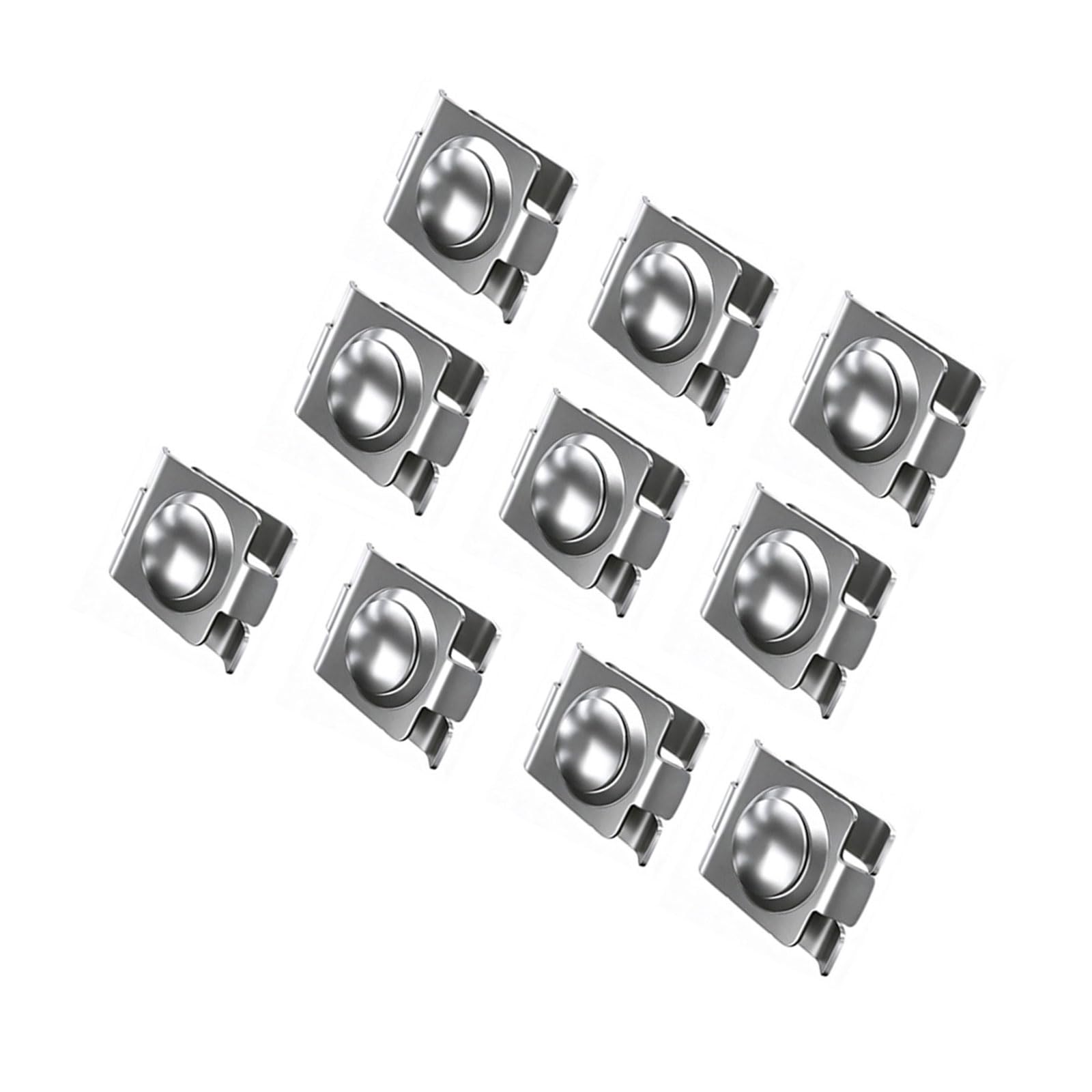 10Pcs Stainless Steel Corner Connectors Fence Brackets Rustproof Fence Joint Clamp for Track Enclosure Secure Install Washer Included Clamp
