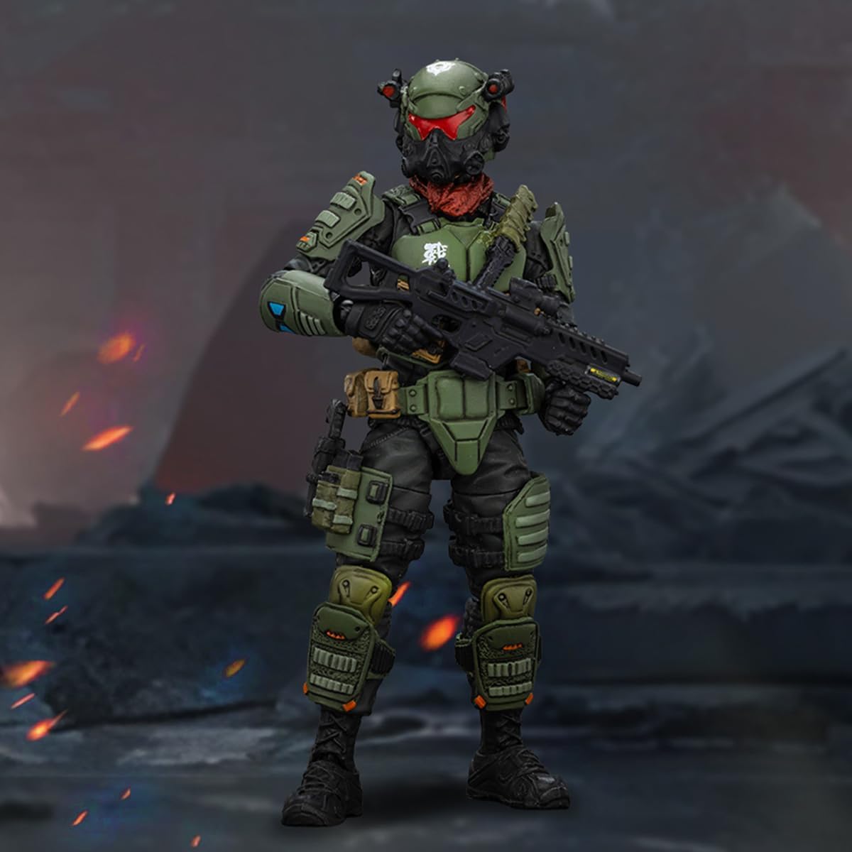JOYTOY Dark Source 1/18 Action Figure - Stellar Scar Assault Team, Titanite - 4.25" - Collectible Model Birthday Gifts for 15Age+, JT01895