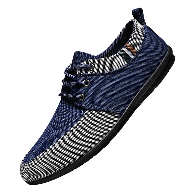 Men's Large-Sized Breathable Canvas Sports Shoes, Low Heel Design, Durable and Sturdy, Suitable for Both Work and Casual wear - Main Image