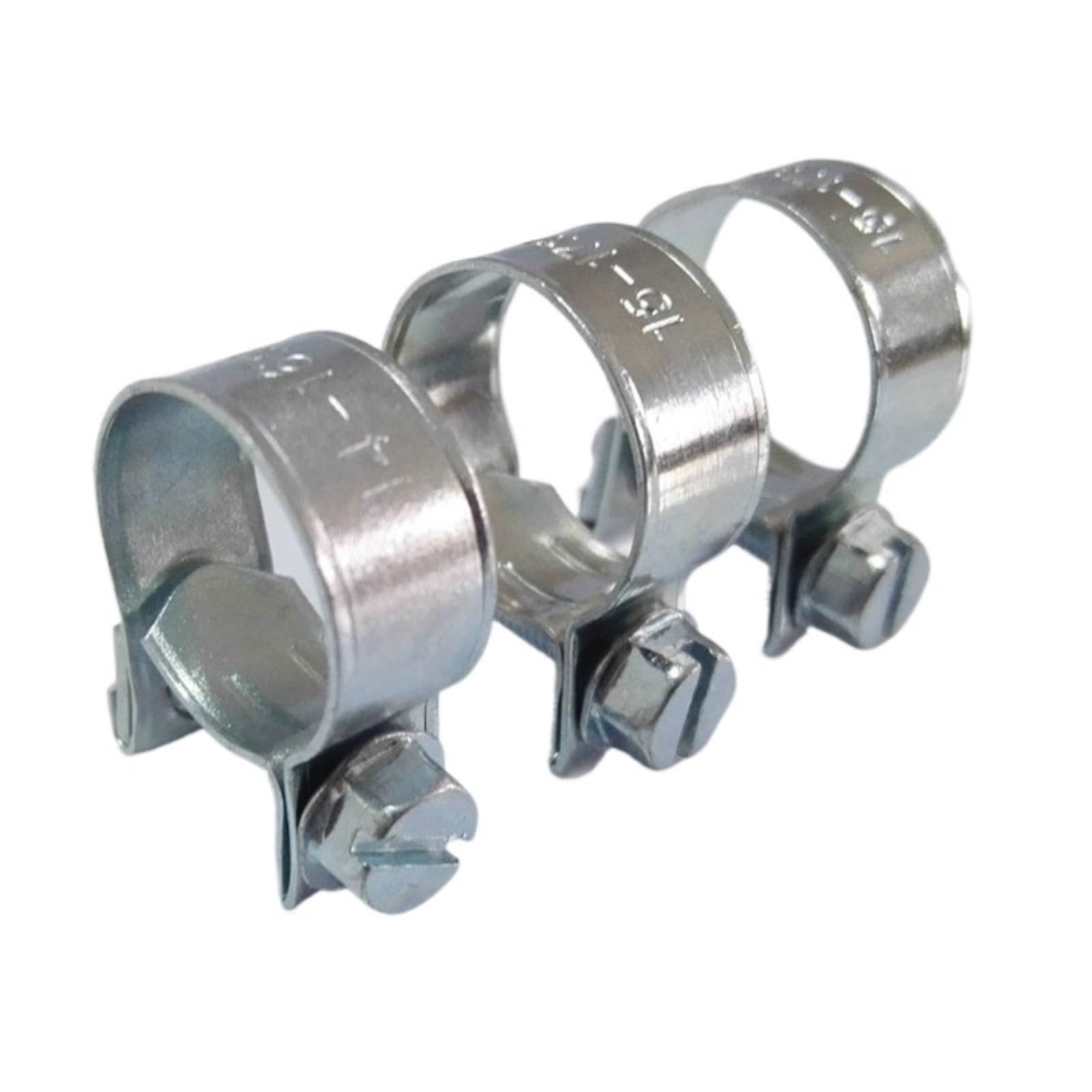 10-częściowe, regulowane, ocynkowane opaski do węży — metalowe zaciski do rur do ropy, wody i gazu (6–20 mm)(11-13mm)