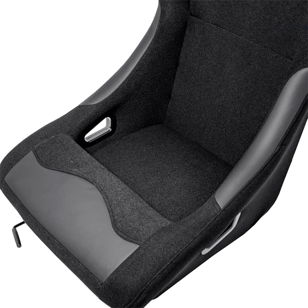 Sedile Sportivo 'BW' - Nero - Schienale Fisso - incl. Slitte