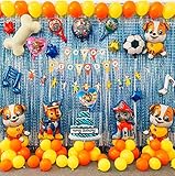 Paw Dog Patrol Party Decorations Puppy theme party supplies Paw Dog Balloons with Free Air Pump and...