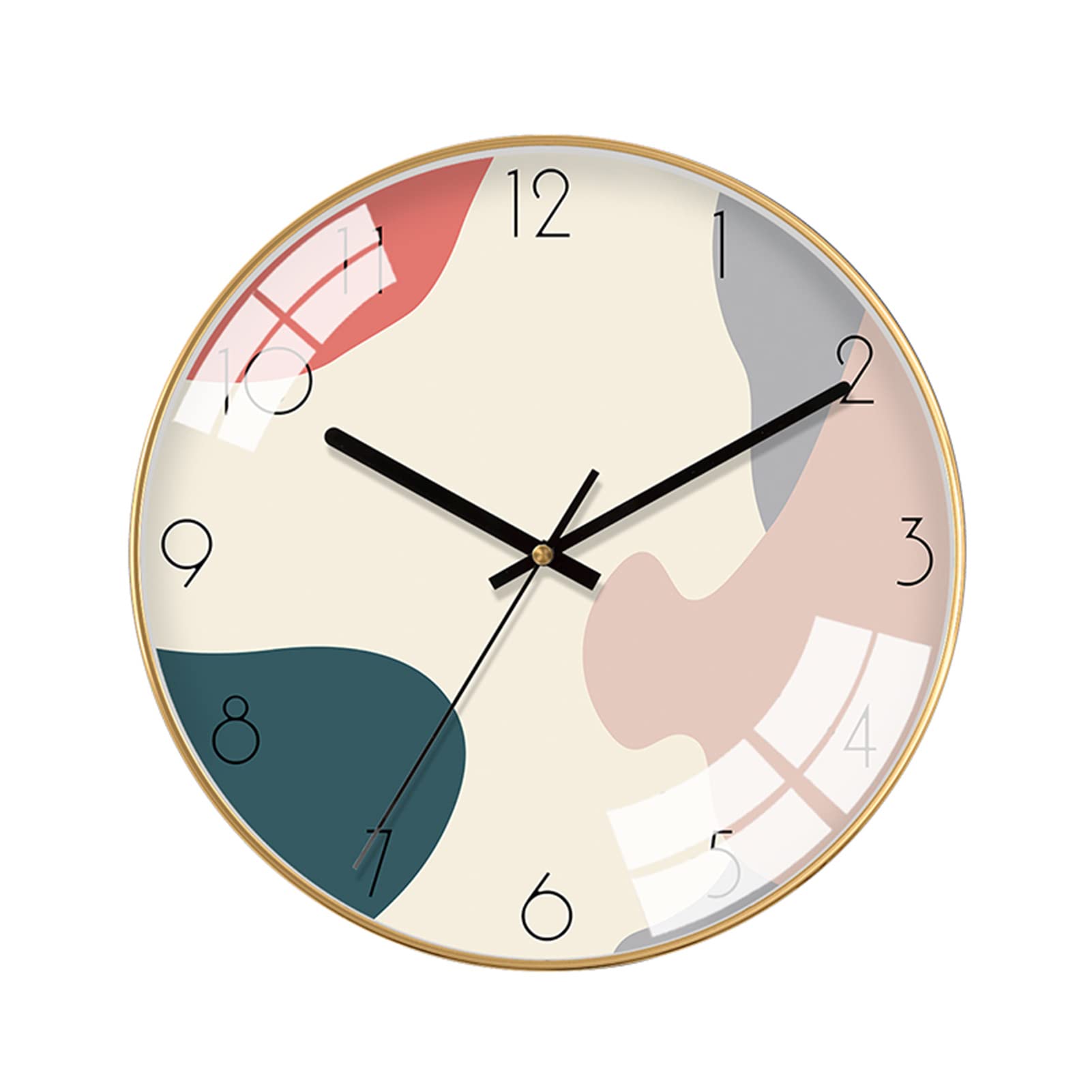 Horloge murale de décoration de salon scandinave et épurée